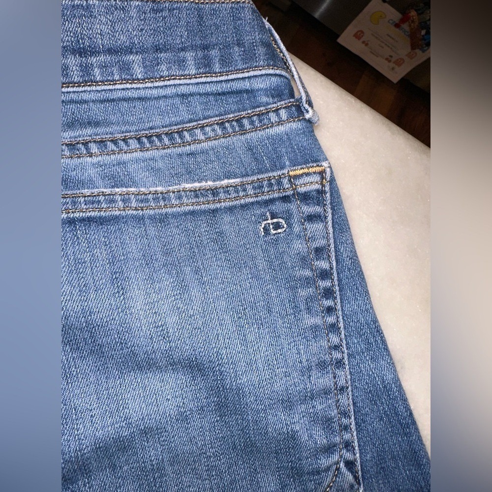 Rag & Bone Size 28 Dre Style Distressed Blue Women's Straight Leg Jeans - Picture 14 of 14